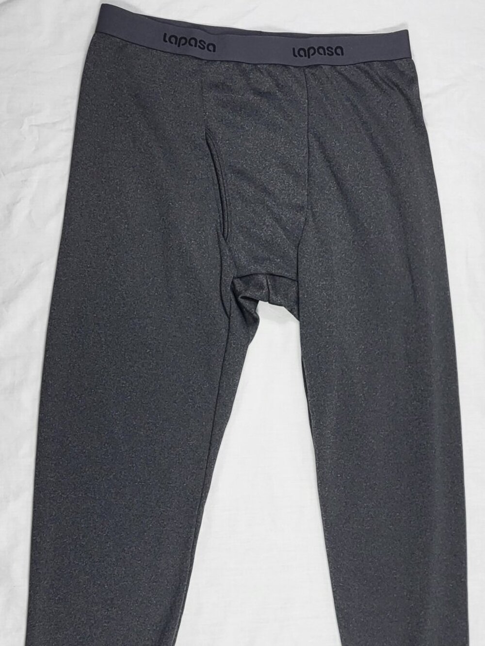 Lapasa Leggings Mens Large Gray Base Layer Outdoors Workwear Casual Comfort Warm